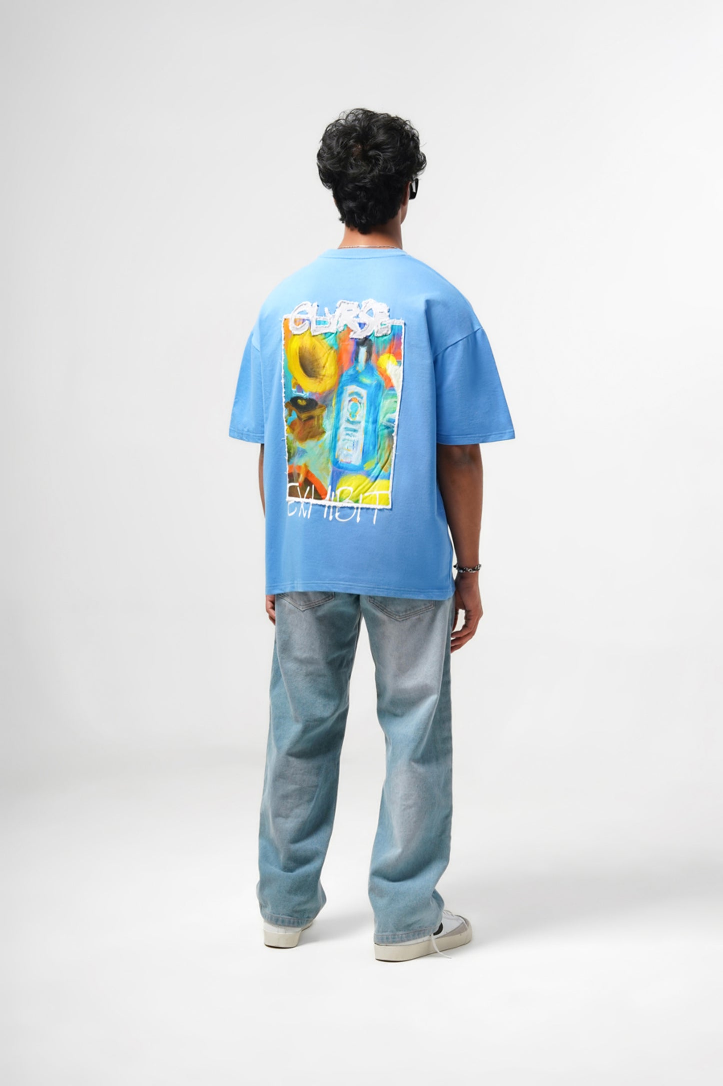 Clvrse Exhibit Tee – Sapphire & Jazz