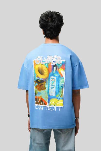 Clvrse Exhibit Tee – Sapphire & Jazz