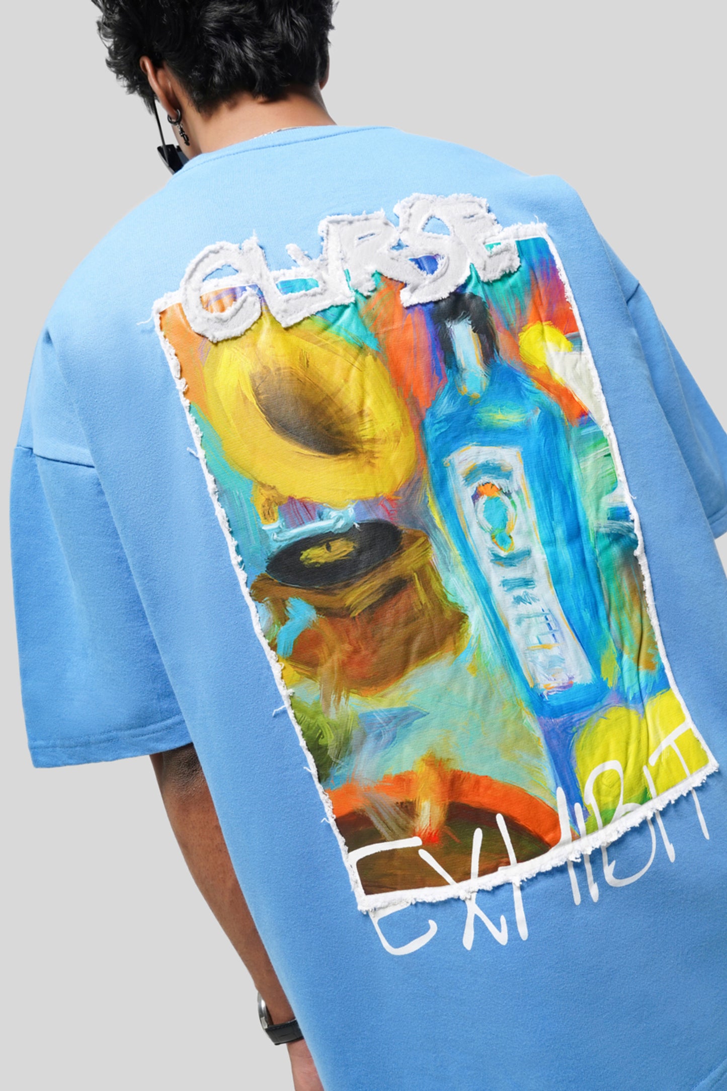 Clvrse Exhibit Tee – Sapphire & Jazz