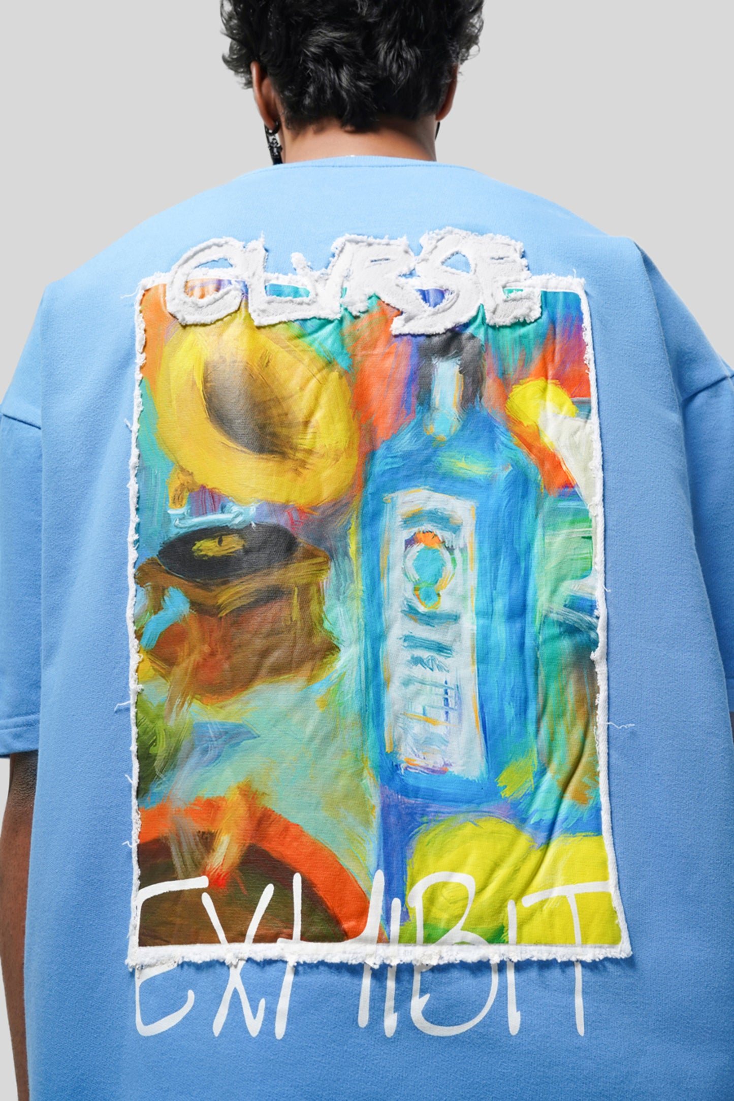 Clvrse Exhibit Tee – Sapphire & Jazz