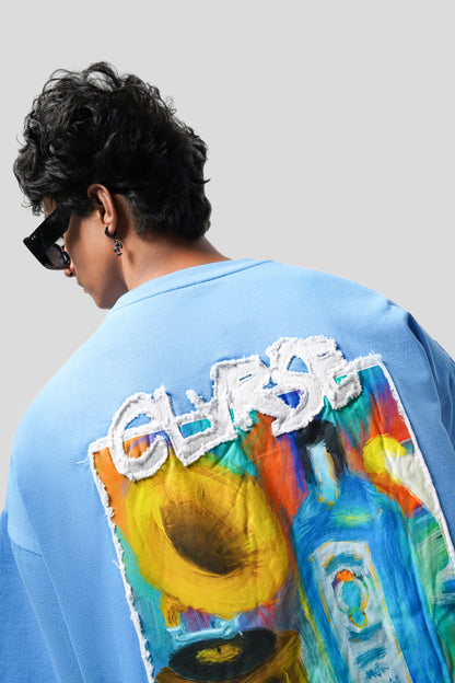 Clvrse Exhibit Tee – Sapphire & Jazz